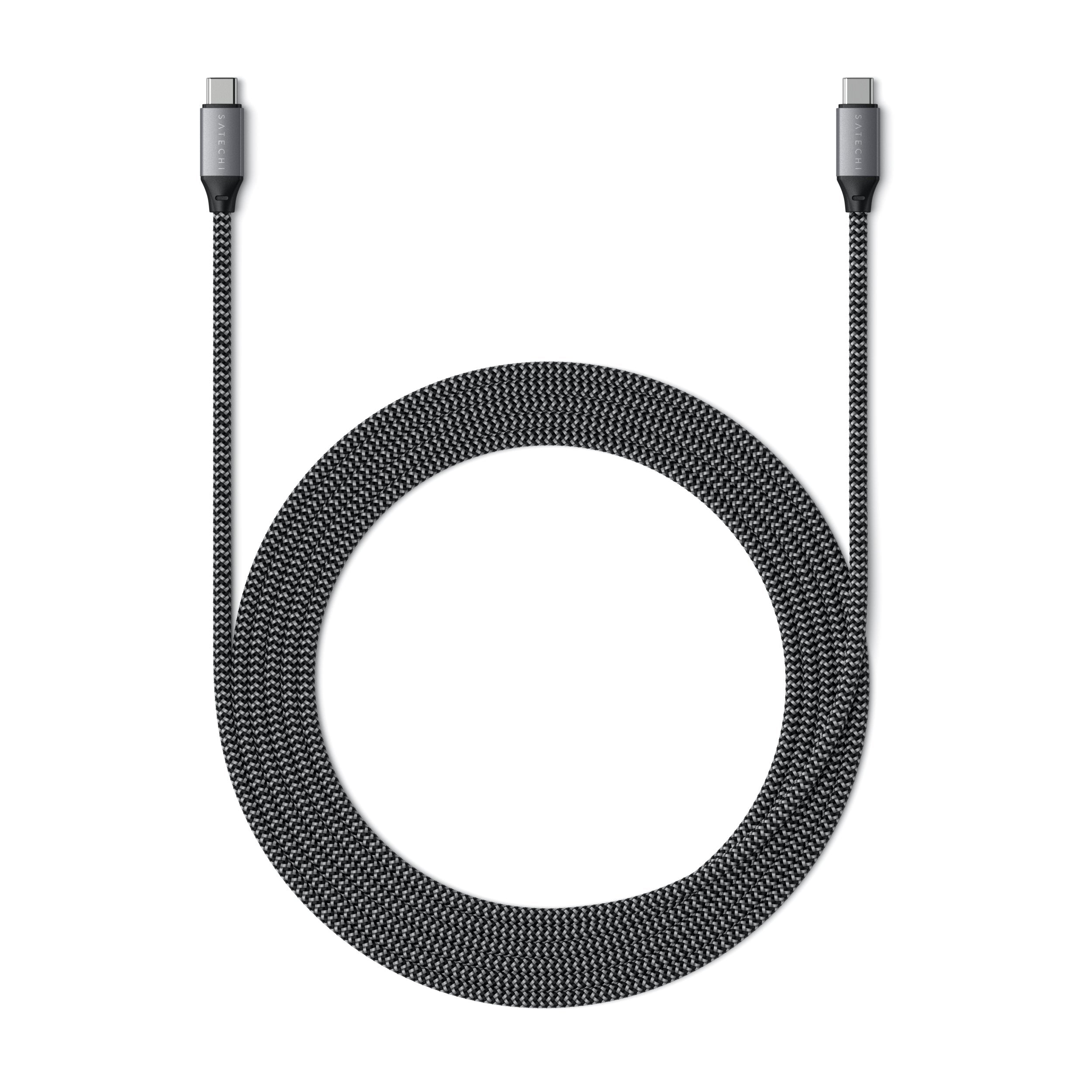 USB-C to USB-C 100W Charging Cable Cables Satechi Space Gray