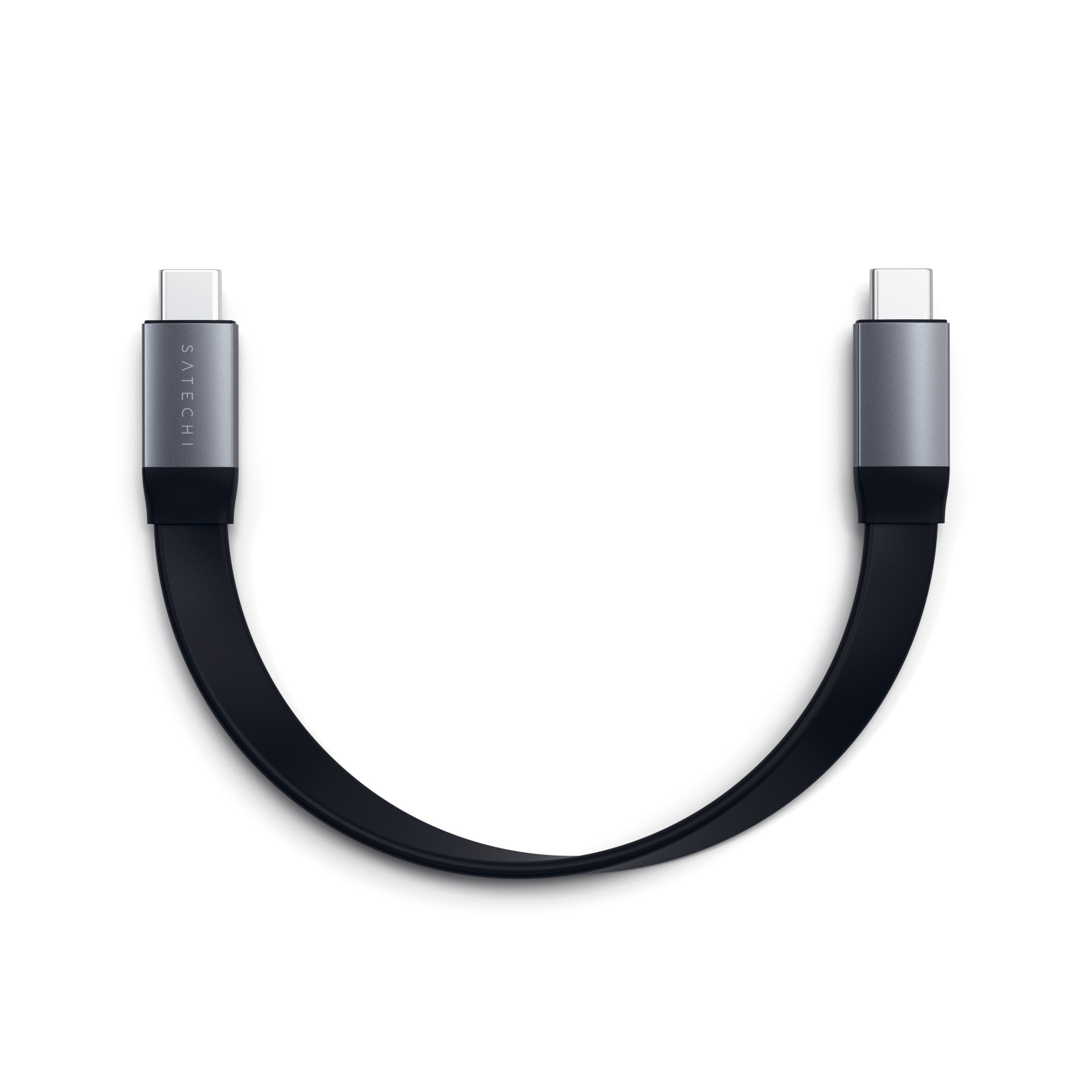 Satechi - Câble court USB-C vers USB-C 25 cm - Gris spatial