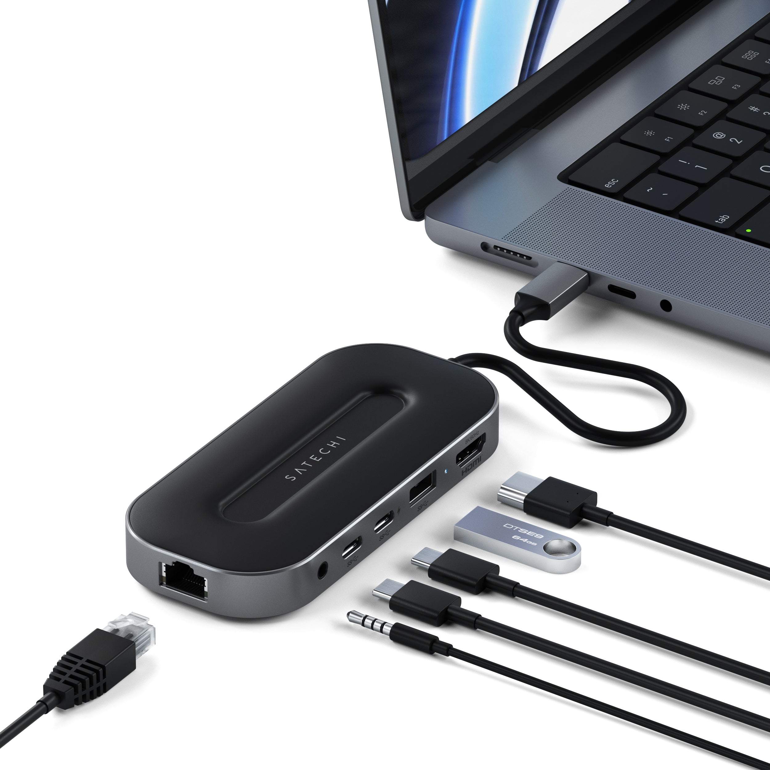 Multiport USB-4 Hub 6 en 1 avec W2.5G Ethernet