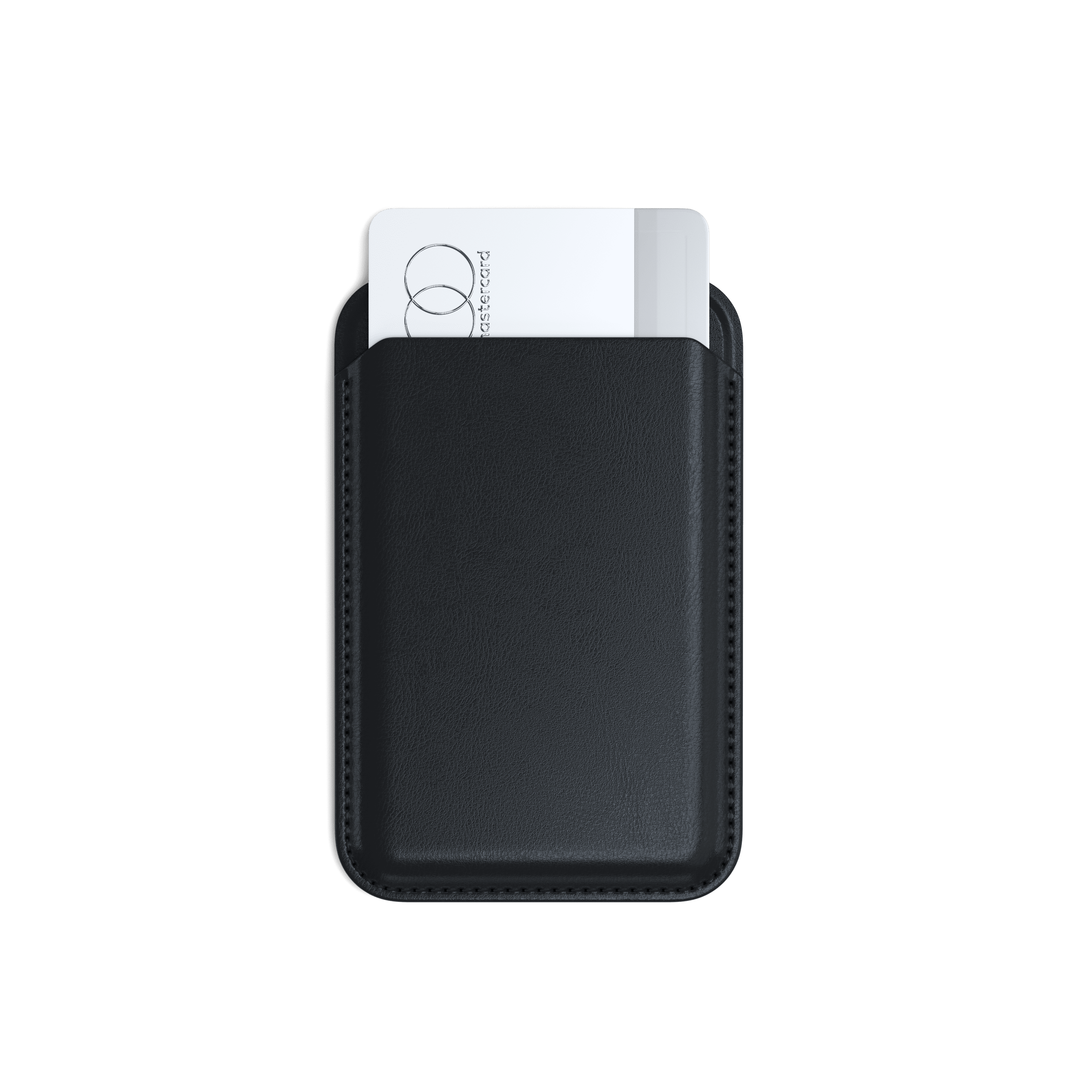 Vegan-Leather Magnetic Wallet Stand