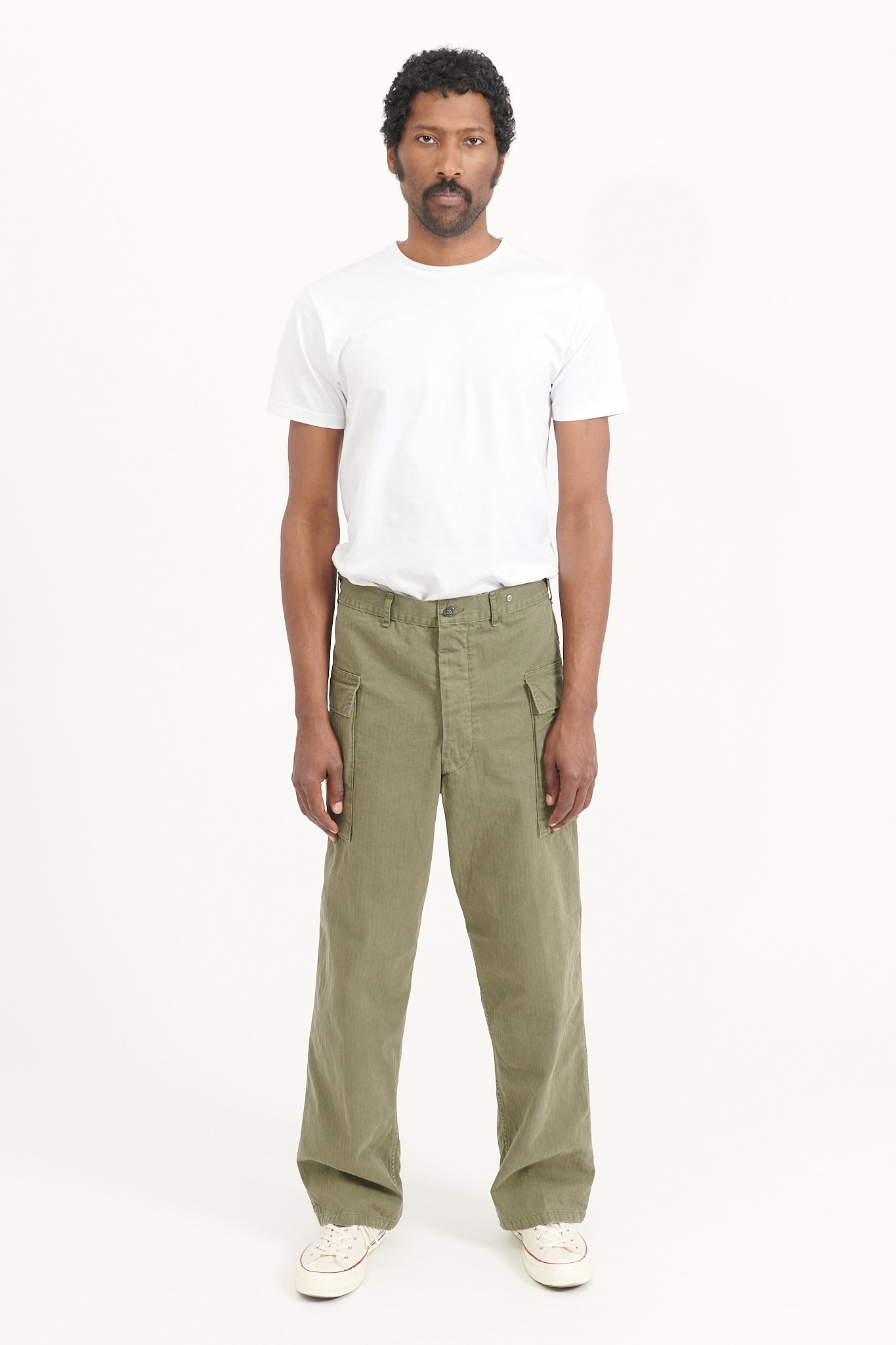 Two Pocket Army Cargo - Army Green