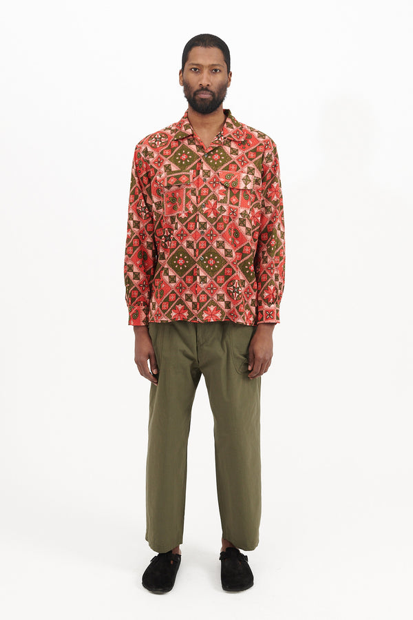 Printed Cotton Overshirt - Ready-to-Wear 1ABNST