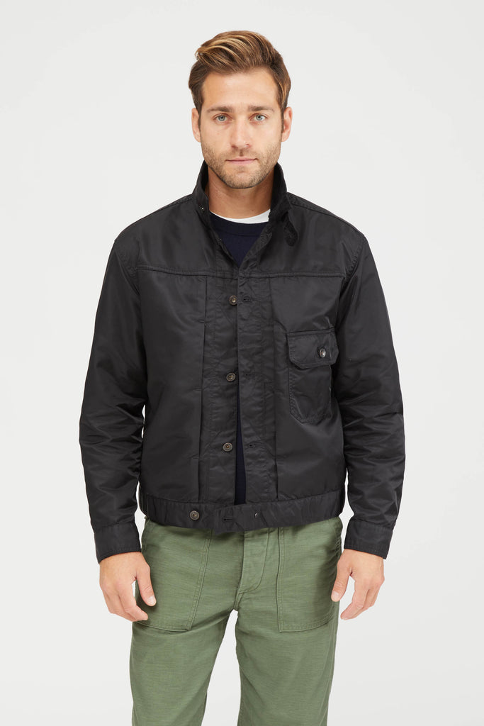 nylon trucker jacket