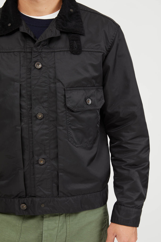 Trucker Jacket Flight Satin Nylon 