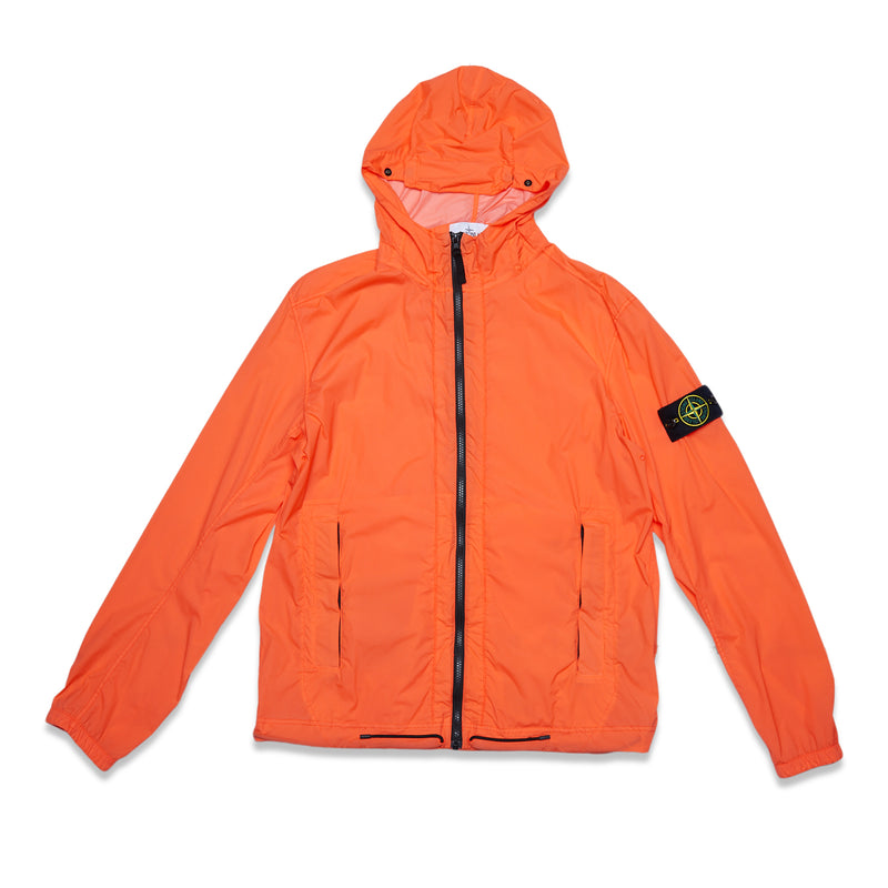 stone island skin touch jacket orange