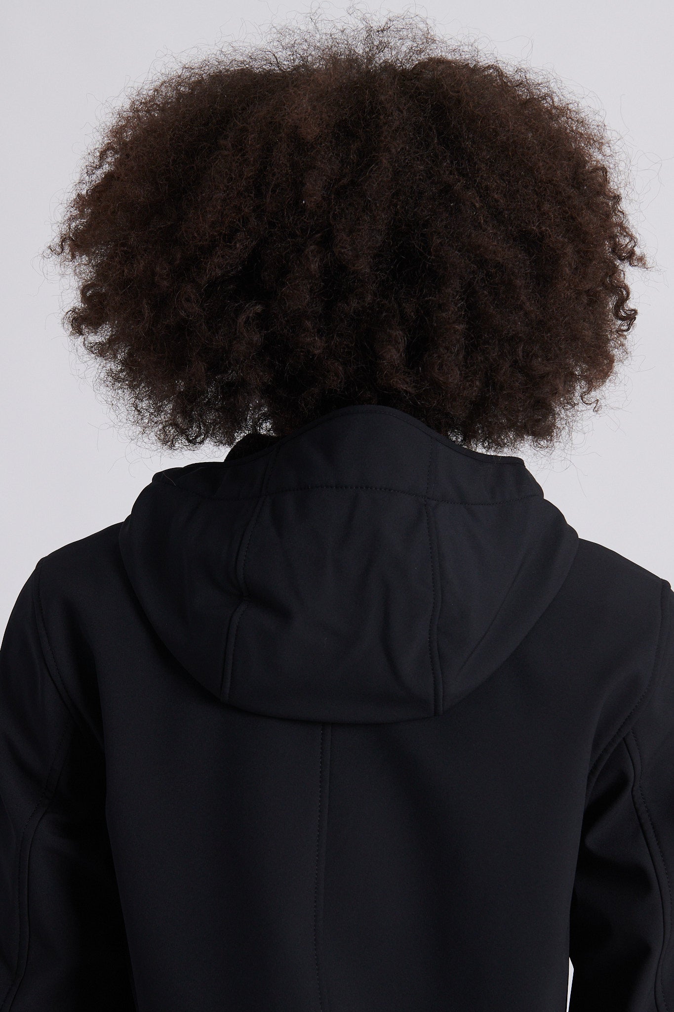 Q0122 Soft Shell-R e.dye Technology Hooded Jacket - Black