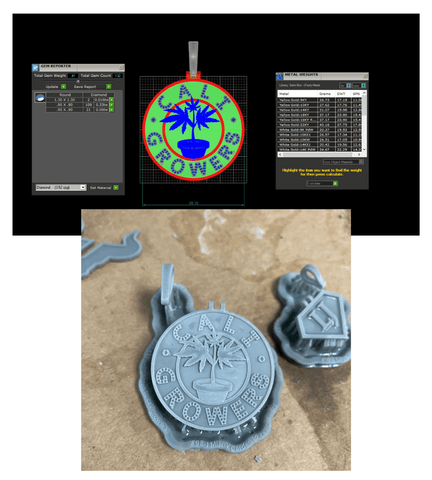 graphic design and 3D mold of custom jewelry