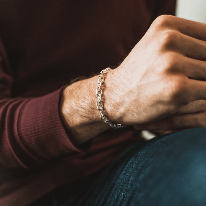 Sterling Silver Mariner Link Bracelet