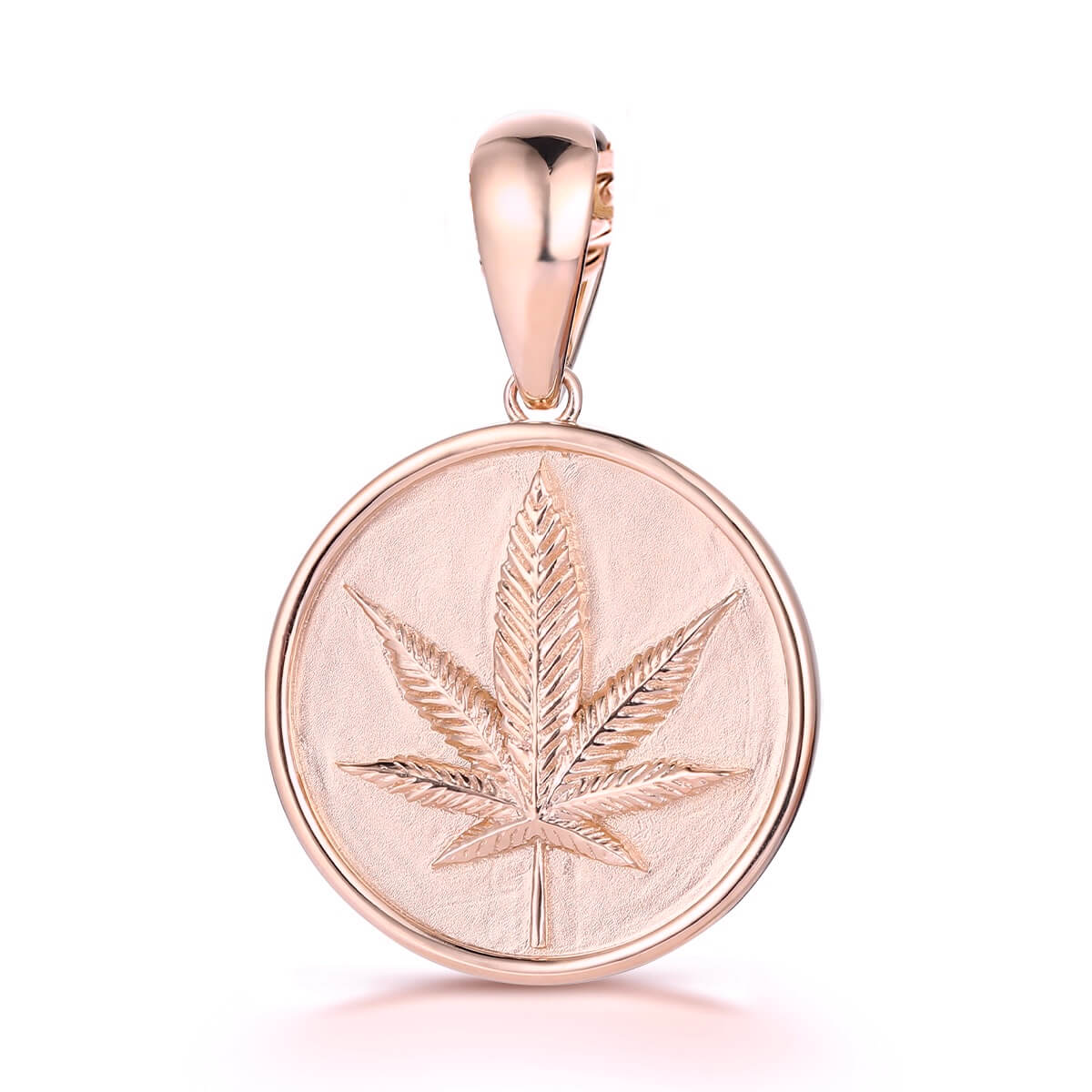 Marijuana Leaf Resin Pendant