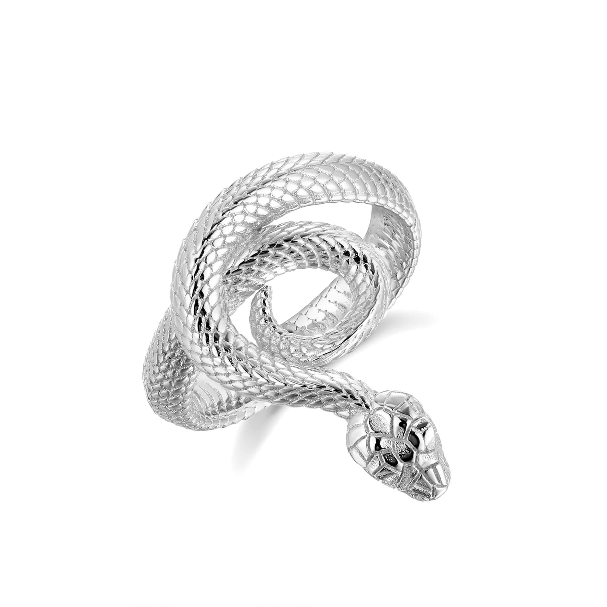 Sterling Silver Snake Ring Q-QR157-8 - Walmart.com