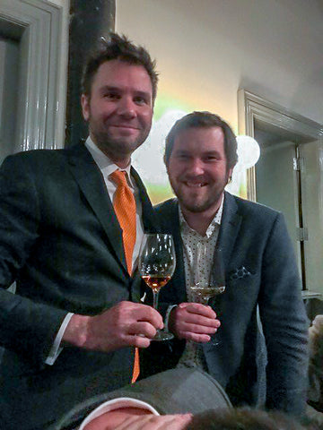 Host Stephen Bitterolf and Mosel vintner Julian Haart