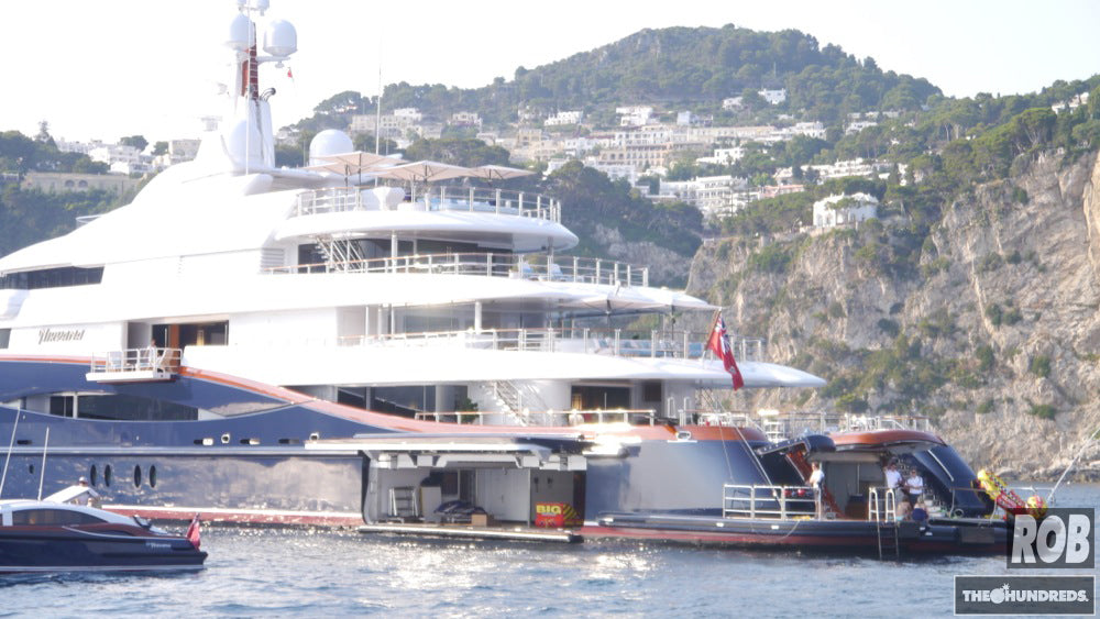 mega yachts in amalfi