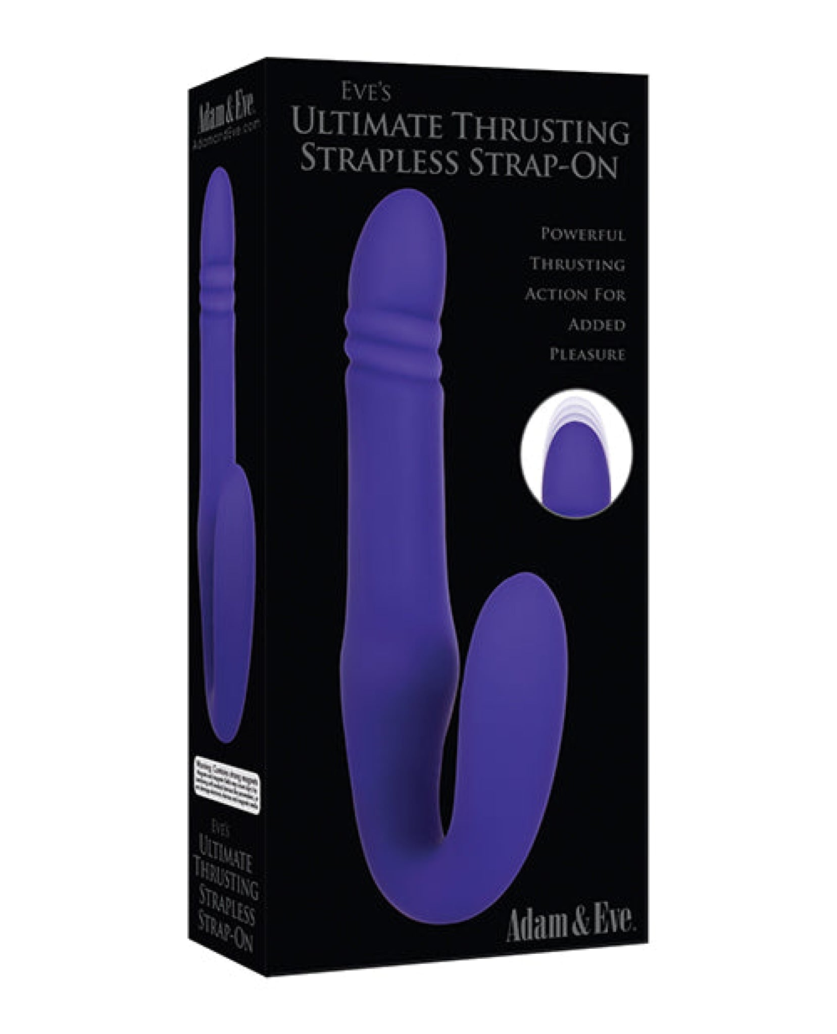 Adam & Eve Eve's Ultimate Thrusting Strapless Strap On - Purple