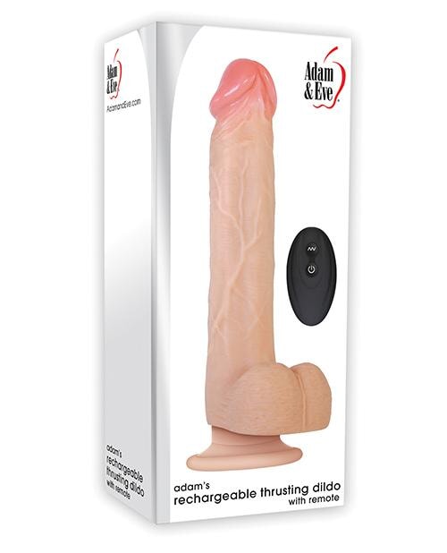 Adam & Eve Adam's Thrusting Dildo W-remote - Flesh