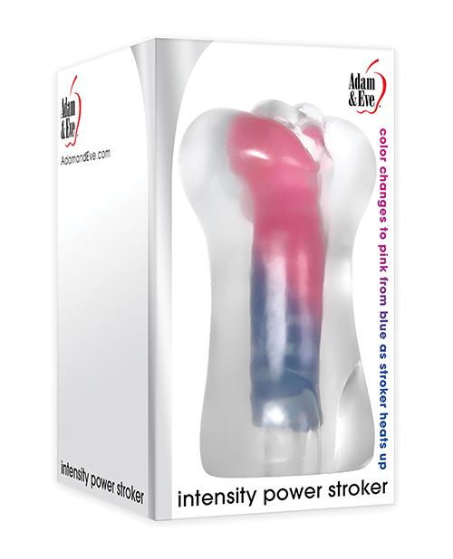 Adam & Eve Intensity Power Stroker - Clear-blue