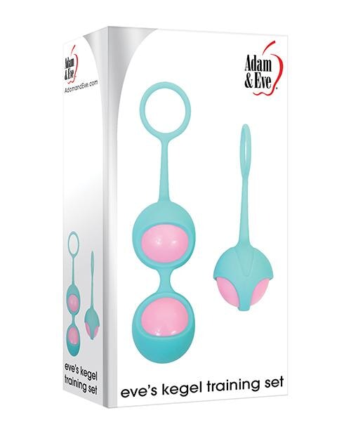 Adam & Eve Eve's Kegel Training Set - Pink-teal