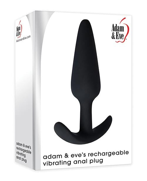 Adam & Eve's Rechargeable Vibrating Anal Plug - Black