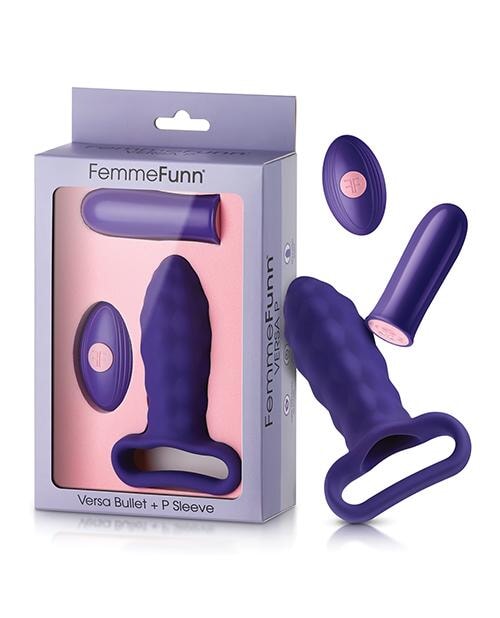 Femme Funn Versa Bullet W-plug Sleeve - Dark Purple