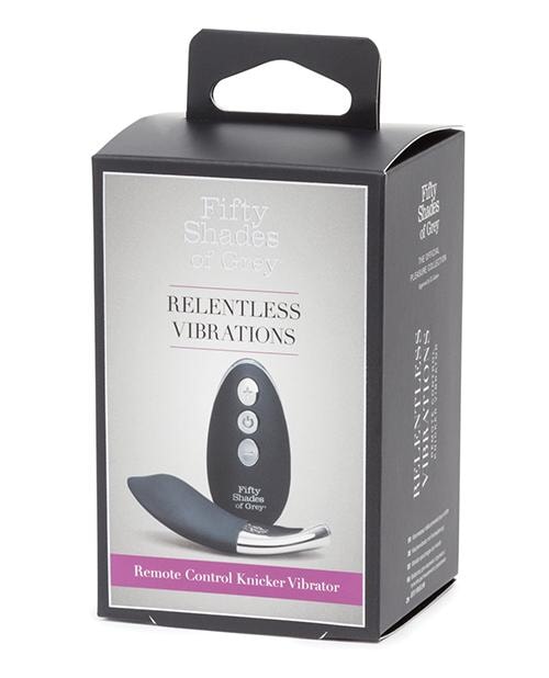 Fifty Shades Of Grey Relentless Vibrations Remote Control Panty Vibe - Black