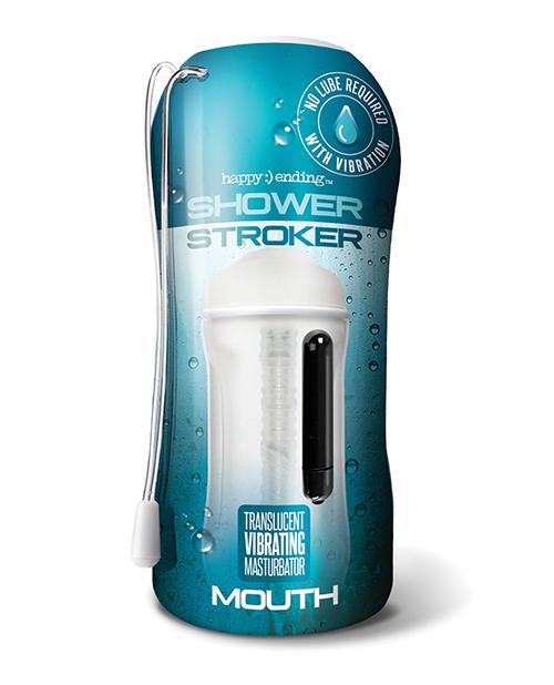 Shower Stroker Vibrating Ass - Clear