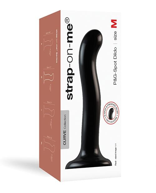 Strap On Me Silicone P&g Spot Dildo - Black