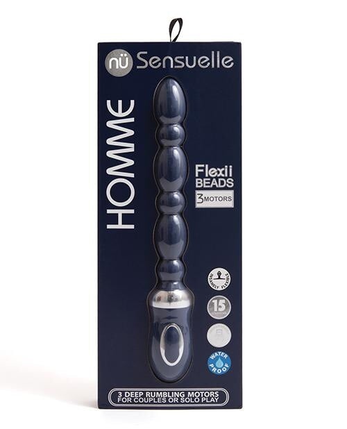 Nu Sensuelle Homme Flexii Beads - Navy Blue