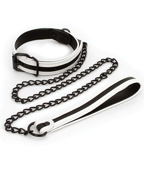 Glo Bondage Collar & Leash - Glow In The Dark