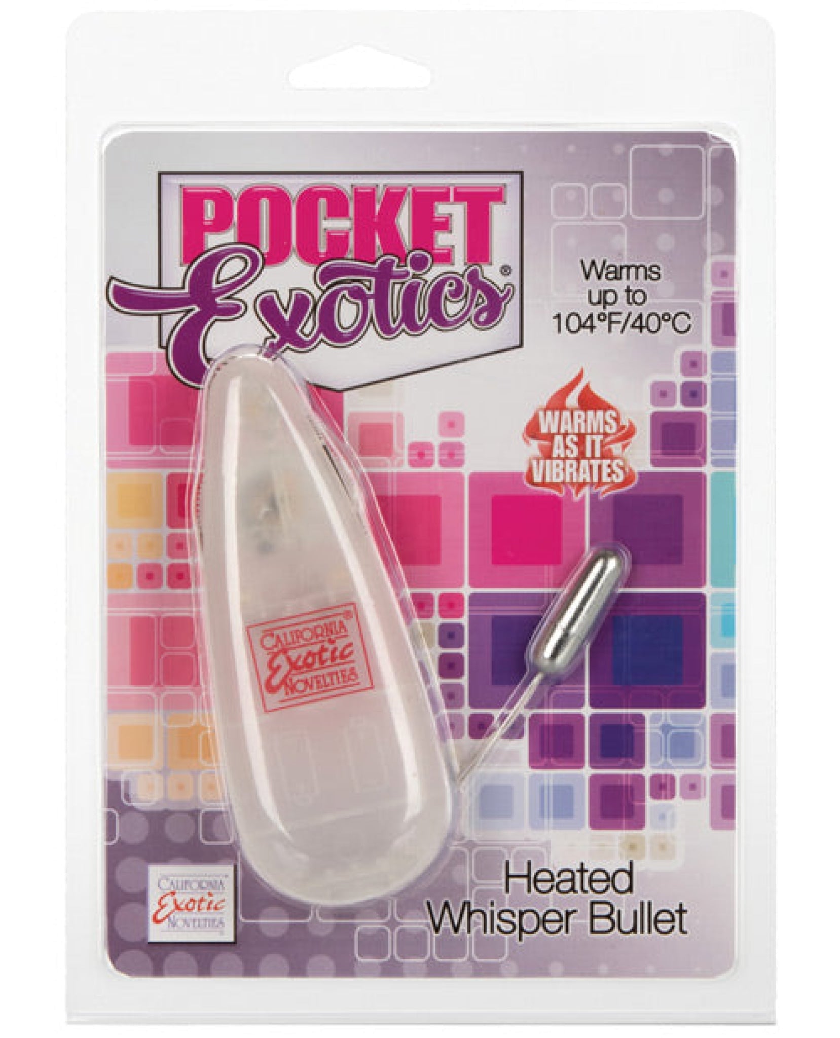 Pocket Exotics Heated Whisper Bullet - Silver