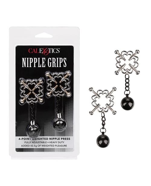 Nipple Grips 4-point Weighted Nipple Press - Silver