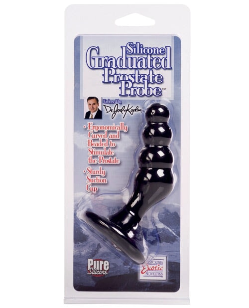 Dr Joel Kaplan Silicone Prostate Probe Graduated - Black