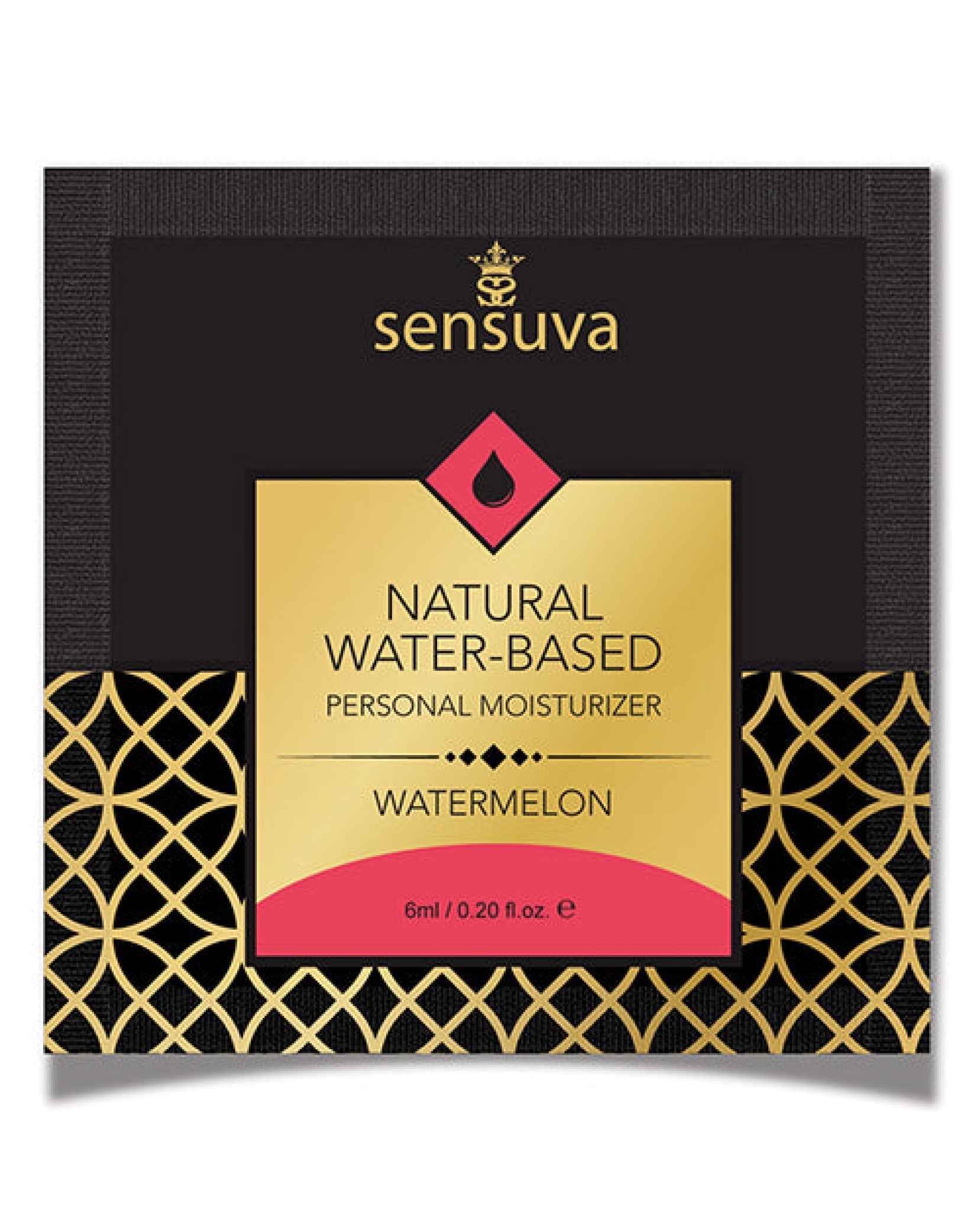 Sensuva Natural Water Based Personal Moisturizer Single Use Packet