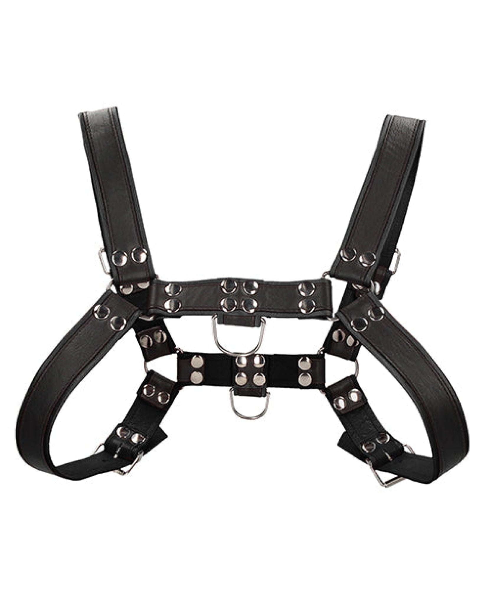 Shots Uomo Chest Bulldog Harness Large-xlarge - Black