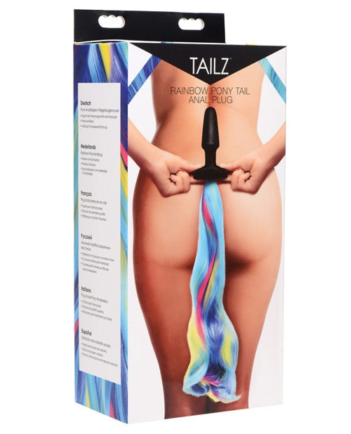 Tailz Rainbow Pony Tail Anal Plug