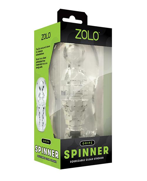 Zolo Gripz Spinner Stroker - Clear