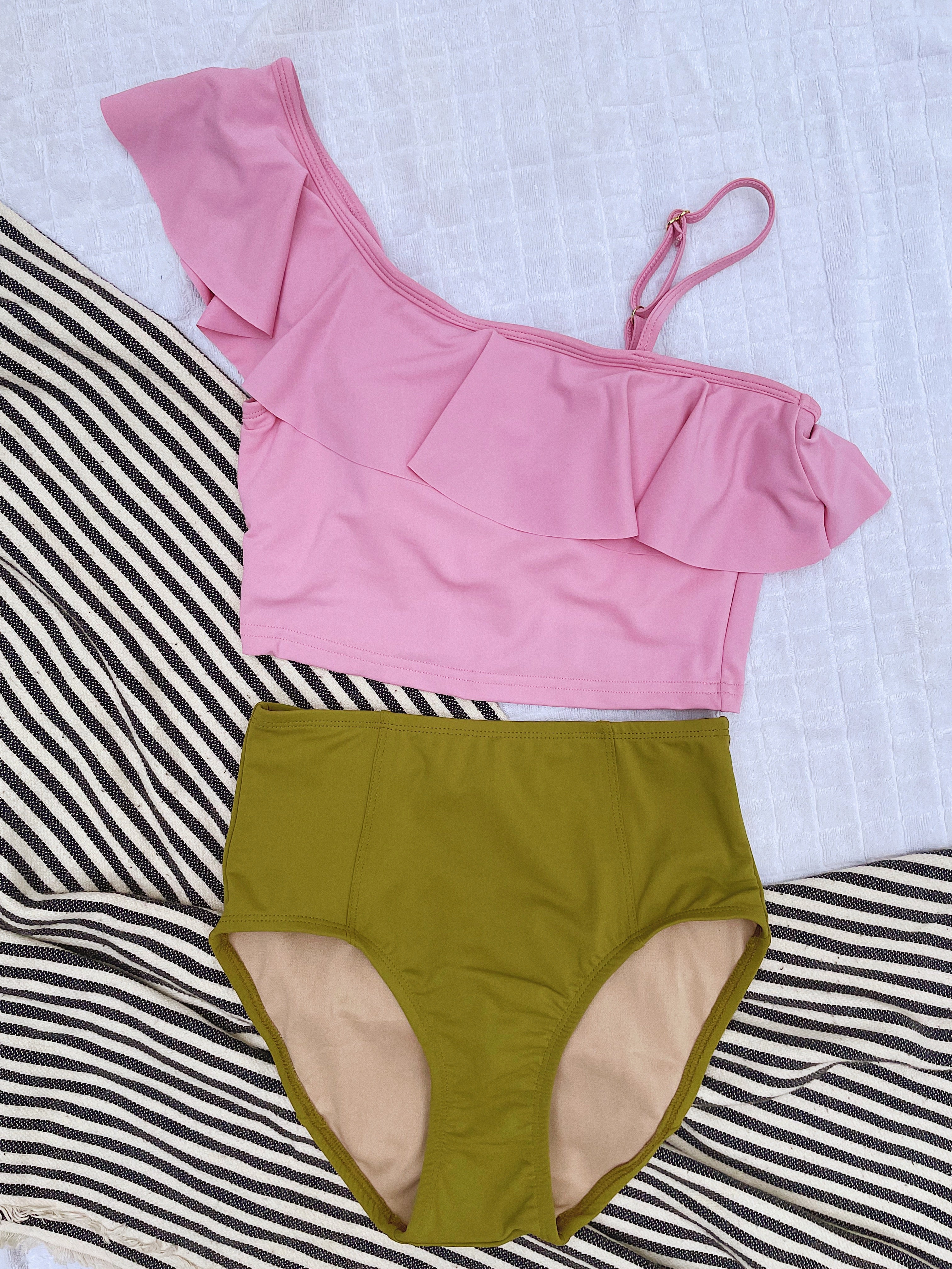 How to Colorblock Lime Ricki Swimwear