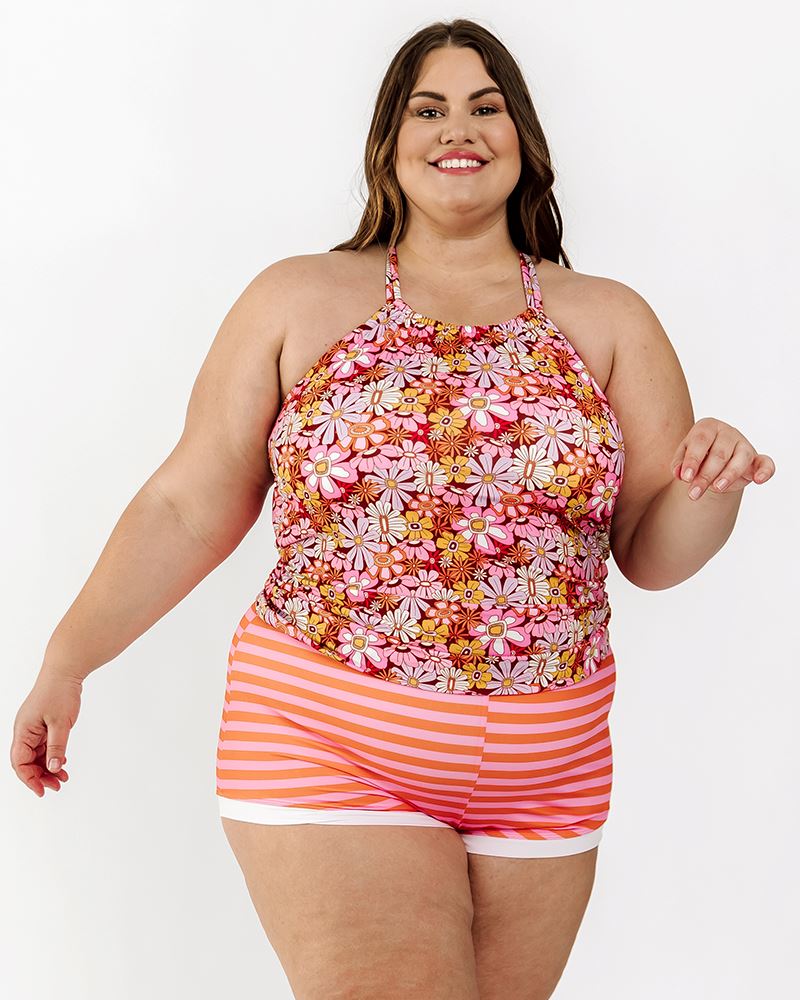 IN'VOLAND Plus Size Swimwear Swim Shorts High Waisted Tankini Capris Bottom  : : Clothing, Shoes & Accessories