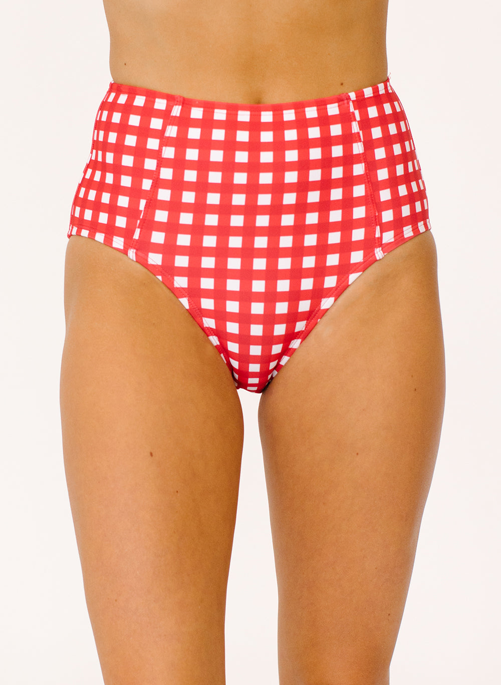 red high waisted bottoms