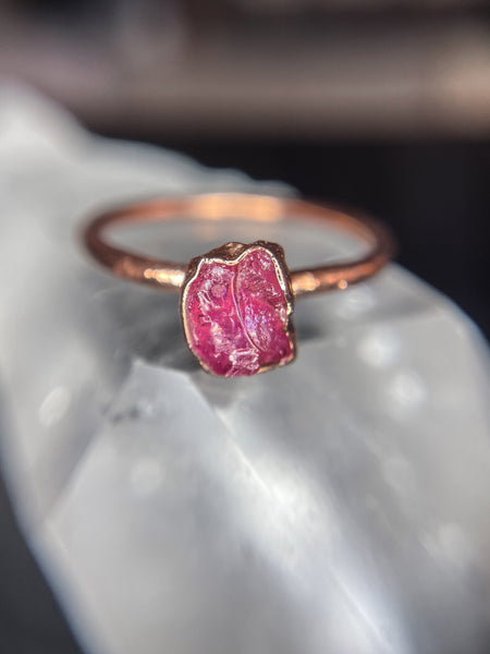 Unheated Untreated Ruby Gemstone Ring, Manik Ring - Shraddha Shree Gems