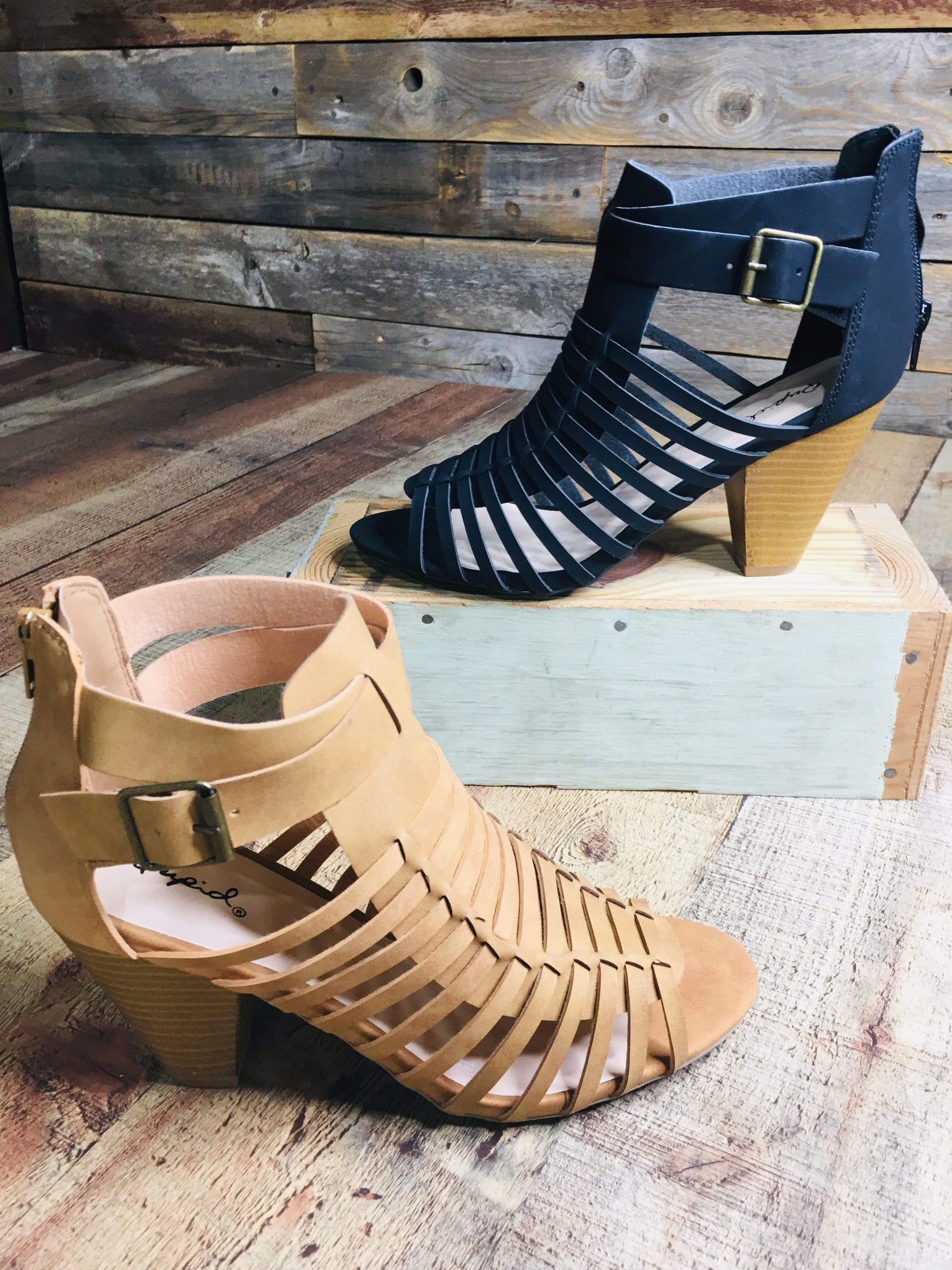 faux leather huarache sandals