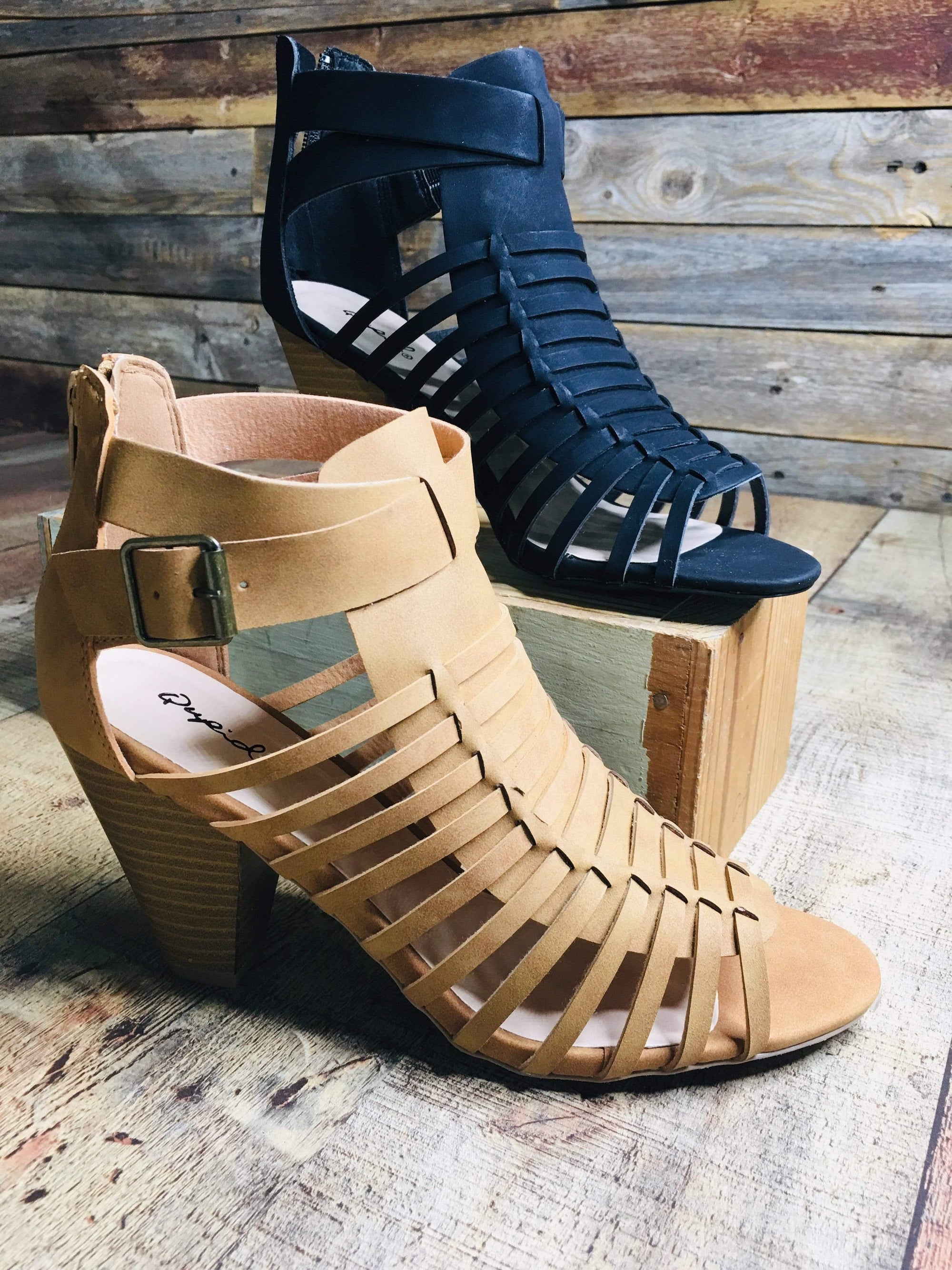 Huarache Heeled Sandal - Accessorize In 