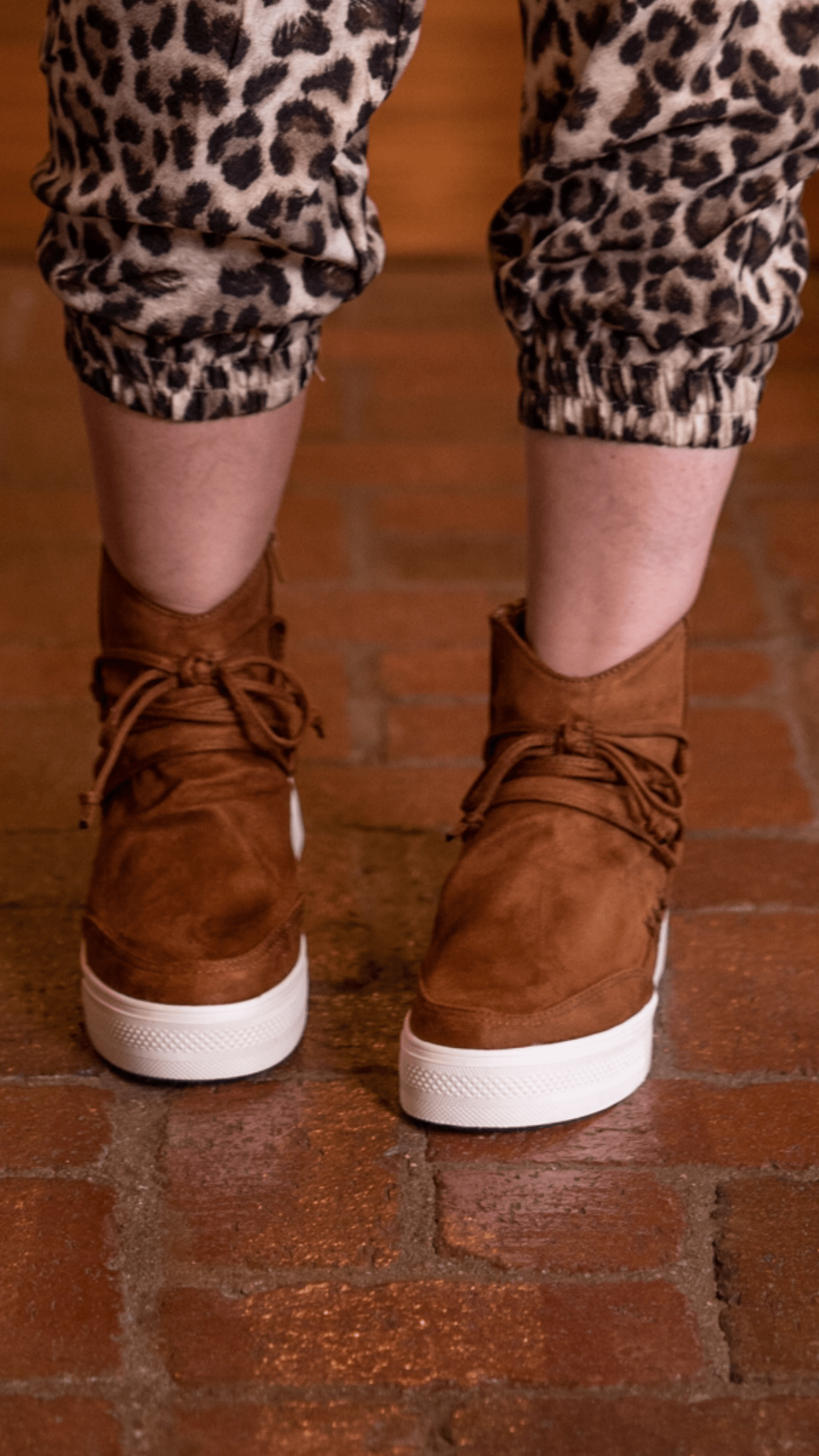 wedge sneakers faux suede