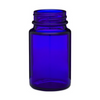 Cobalt blue glass wide mouth container 2.5 oz