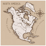 distribution north american map