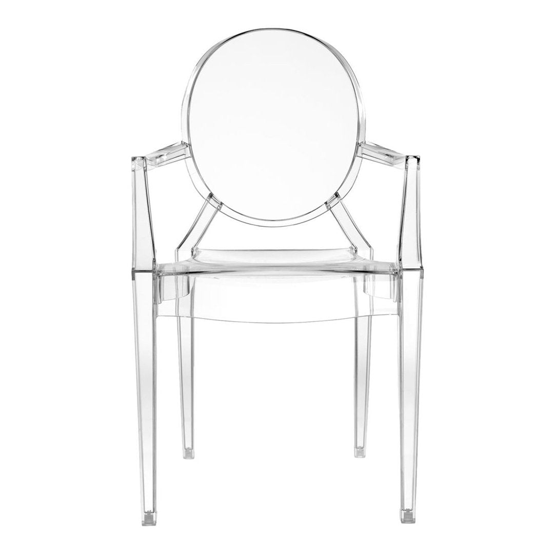 tijdschrift Microprocessor Dat Kartell Louis Ghost - Transparent Crystal - Set of 4 by Philippe Starck |  Design Public