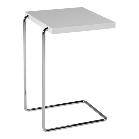 Blu Dot Tall Swole Side Table White, 20 x 15 x 25 H | The Container Store