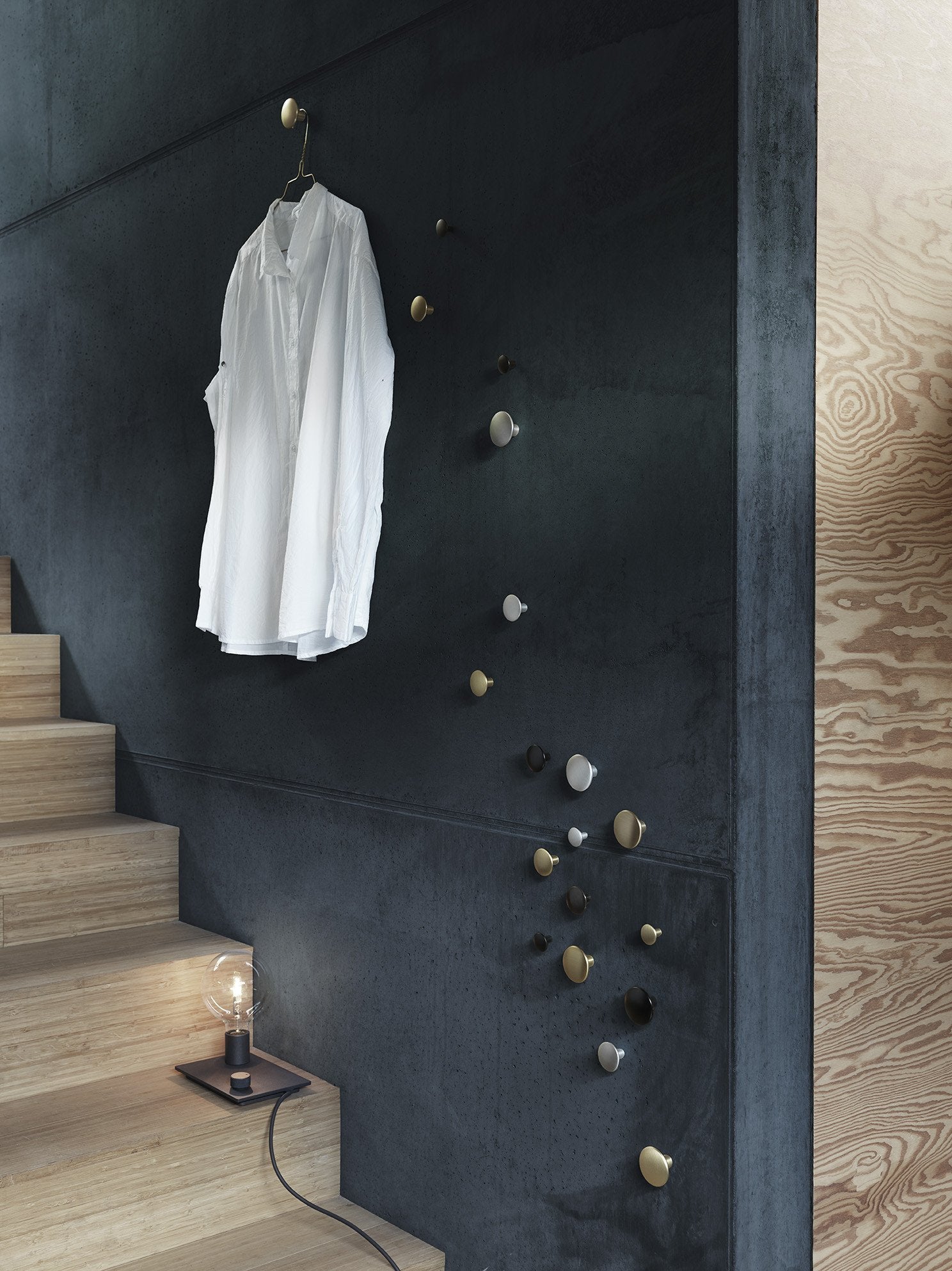 Overstock: The Dots Metal Coat Hooks