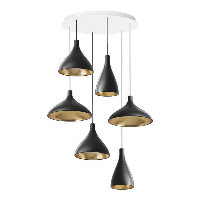 Swell Chandelier - 6 Pendants