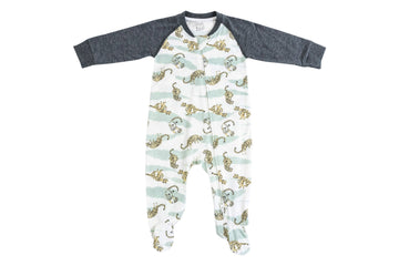 Bamboo Jersey Two-Piece Long Sleeve PJ Set - Basking Buddies 18-24M