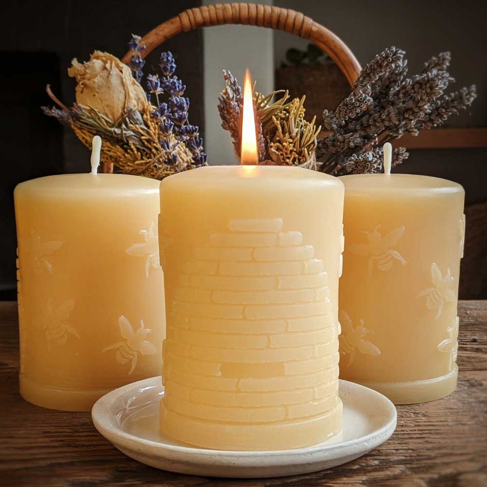 Love 3.5 Pure Beeswax Round Candle – BC Candles