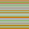 Placemat - Ornamented Colorful Stripes Square Placemat (40/40 Cm.)